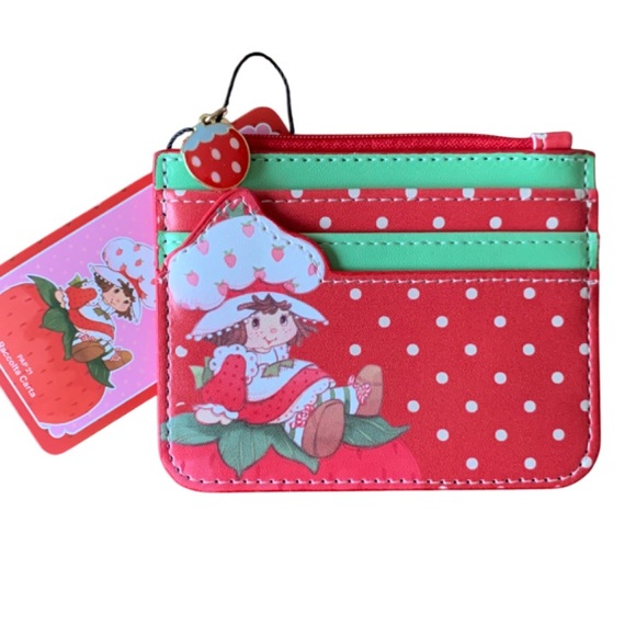 Handbags - NWT Zipper Card Holder Strawberry Shortcake